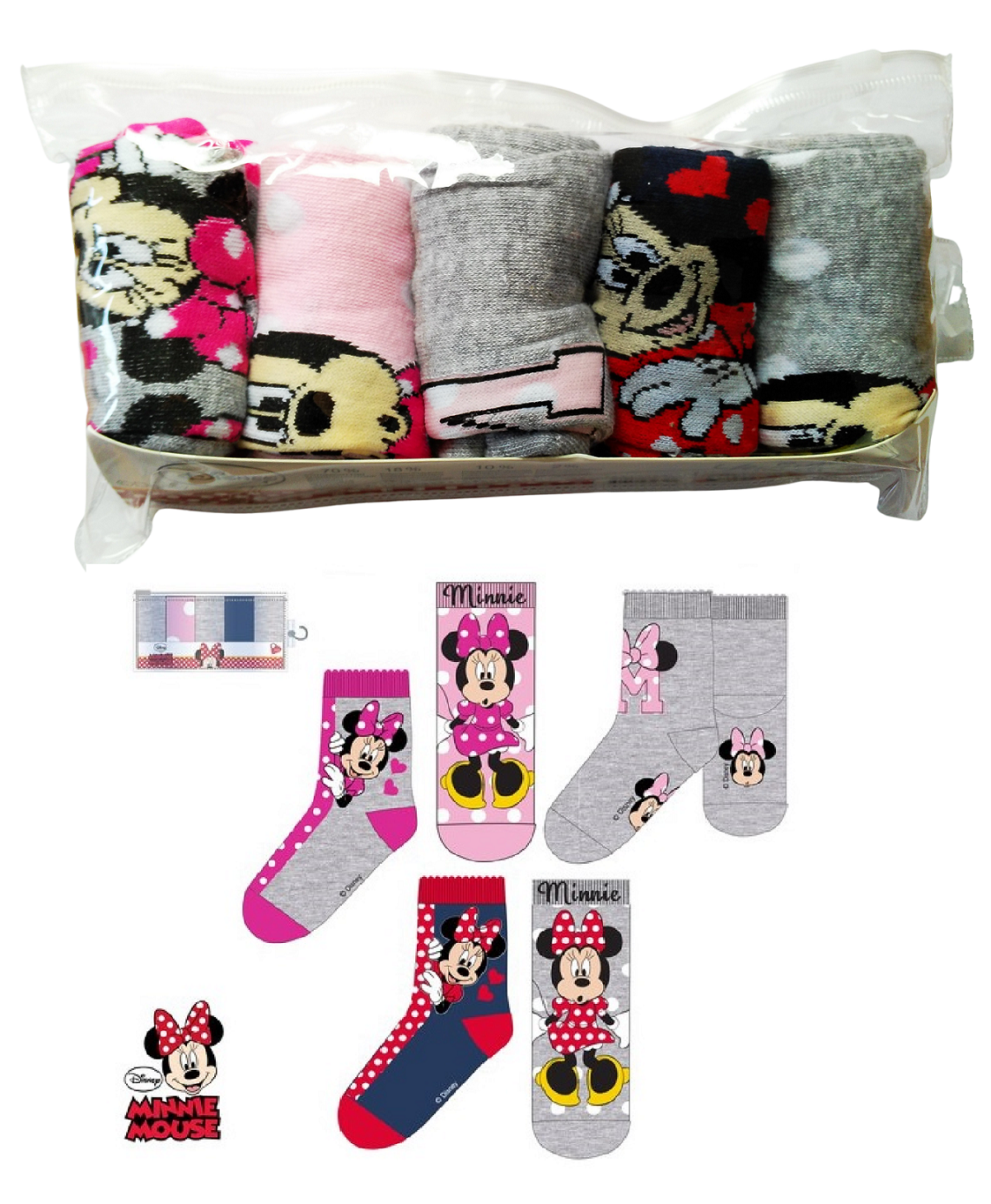 Ponožky Minnie 5pack